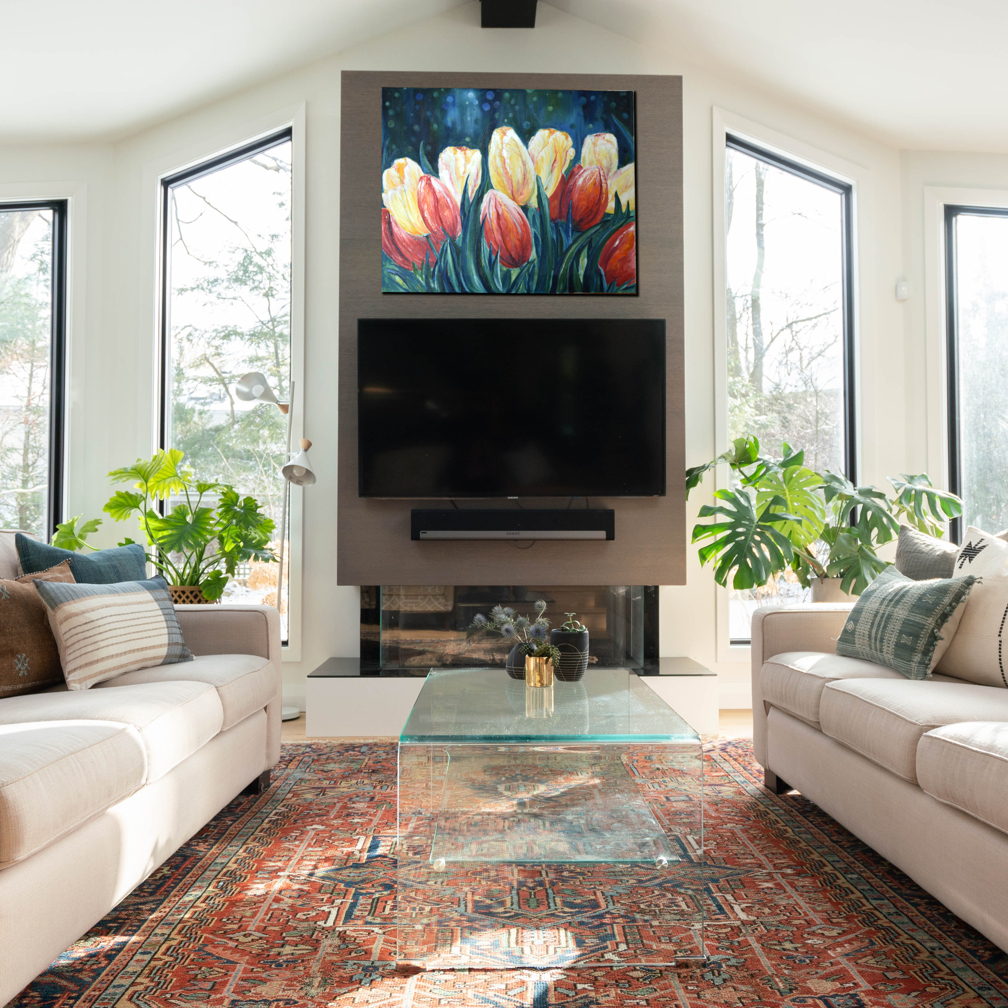 Tulip Bouquet - Print, Limited print of the painting by Palette and Strokes